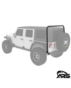 Jeep JK Wrangler Rear Hoop for Overland Cargo Rack, Rendering, Rear View
